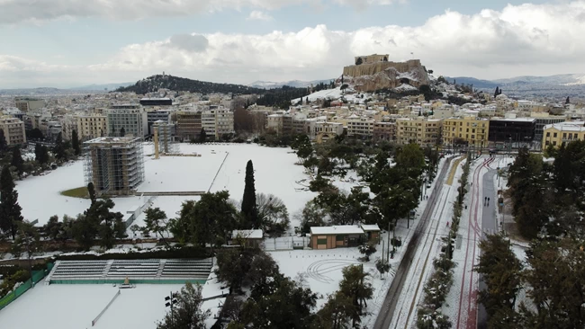 Αθήνα Χιόνια
