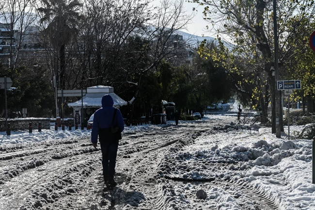 χιονια αθηνα