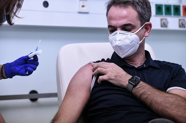 Μητσοτάκης εμβόλιο