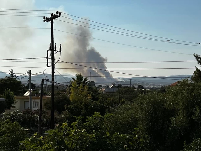 φωτιά Μάνδρα