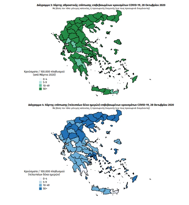 Σαρώνει ο κορονοϊός: Το ένα μαύρο ρεκόρ σπάει το άλλο - 1.547 νέα κρούσματα, 10 θάνατοι, 108 οι διασωληνωμένοι