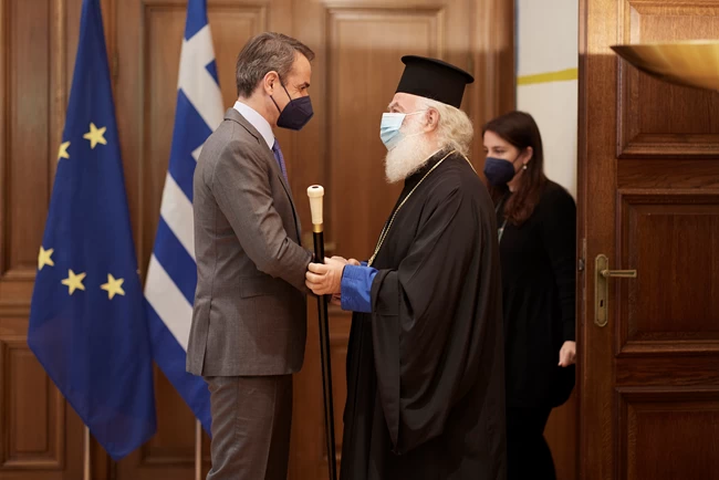 Κυριακος Μητσοτάκης - Πατριάρχης Αλεξανδρείας