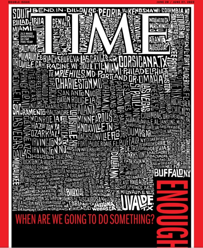 Συγκλονιστικό εξώφυλλο του Time για το μακελειό στο Τέξας: "Πότε επιτέλους θα κάνουμε κάτι;"