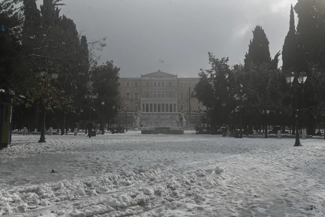 χιονια αθηνα