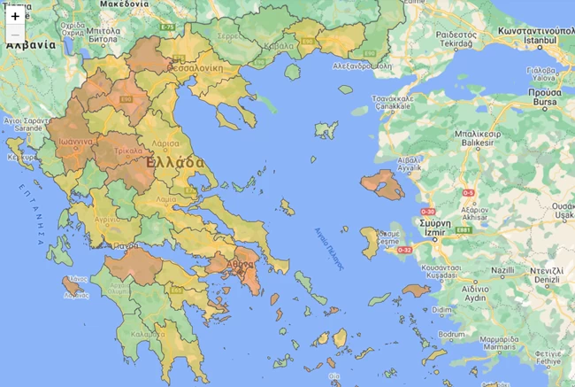 Κορονοϊός - Χάρτης υγειονομικής ασφάλειας: Τα μέτρα που ισχύουν ανά περιοχή - Αναλυτικά παραδείγματα