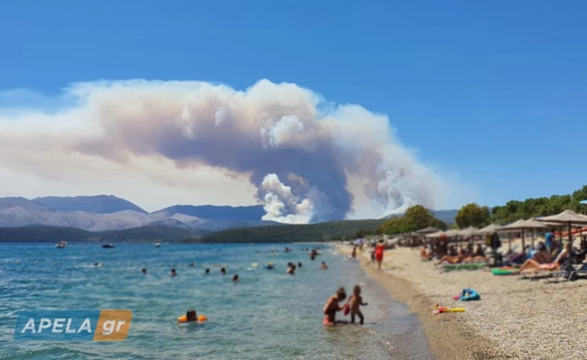 Φωτιά Μάνη Λακωνία