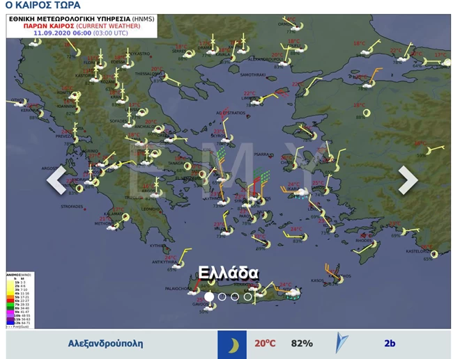 Ζέστη και υψηλές θερμοκρασίες και σήμερα - Οι άνεμοι στα 7 μποφόρ