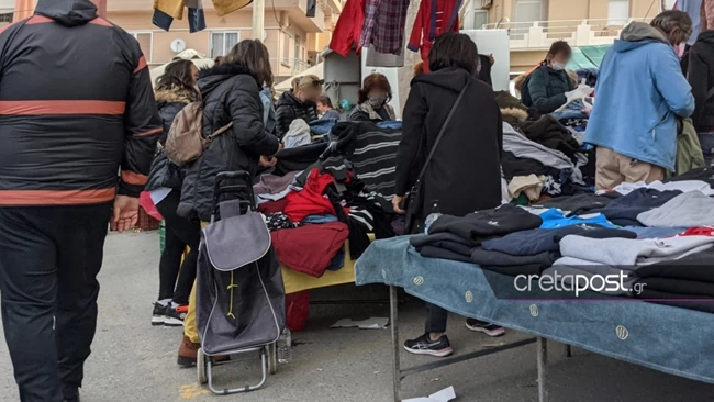 Λαϊκή αγορά στο Ηράκλειο Κρήτης