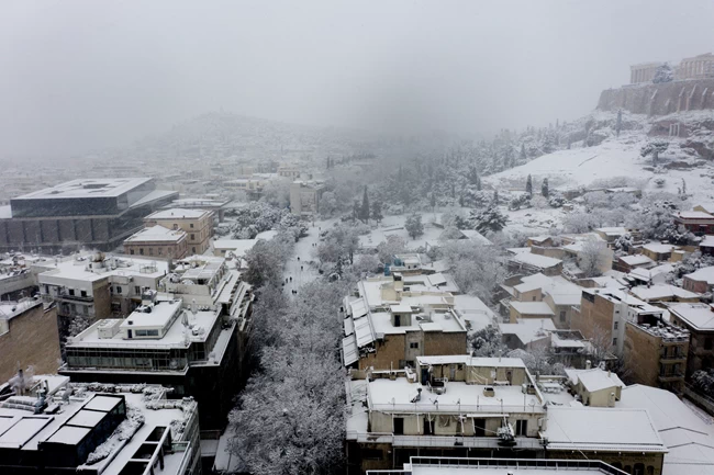 Χιόνια Αθήνα