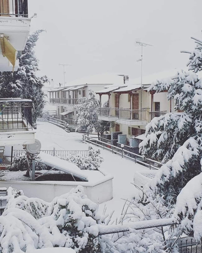 χιόνια στη Χαλκιδική