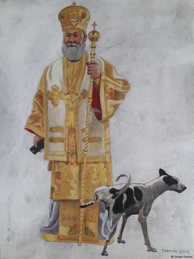 Πολιτική θύελλα στη Κύπρο με πίνακα που δείχνει τον πρόεδρο Αναστασιάδη γυμνό...με μια μπουκάλα ουίσκι στο χέρι