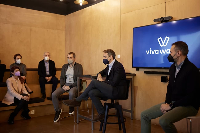 Μητσοτάκης στη Viva Wallet