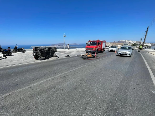 τροχαιο σαντορινη