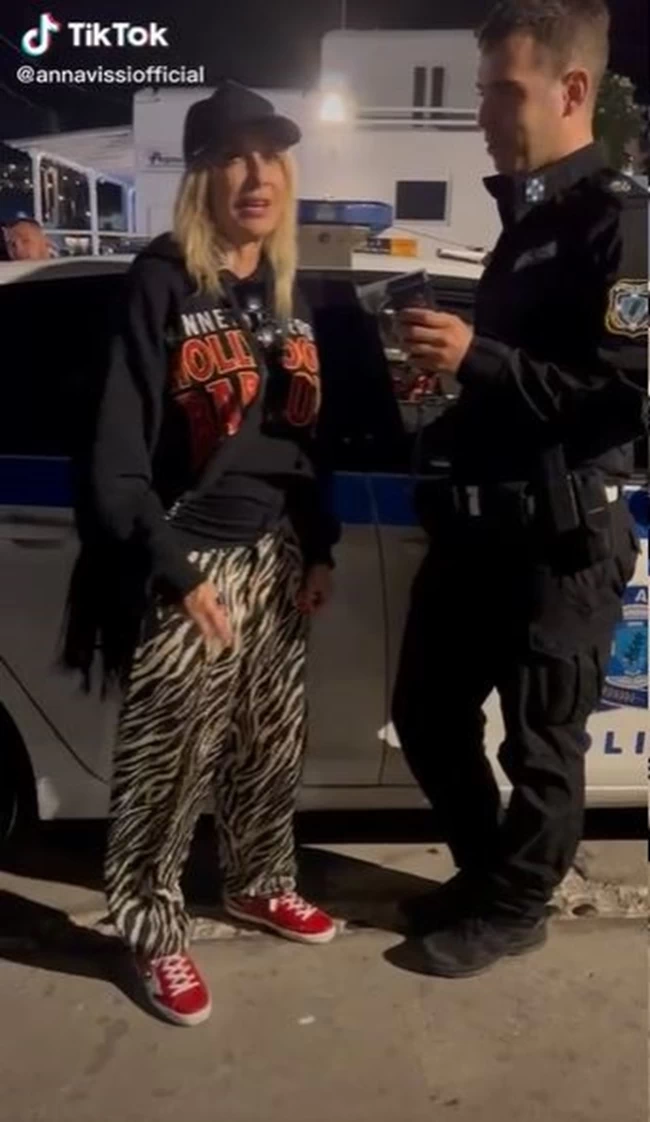 Αννα Βίσση αλκοτέστ