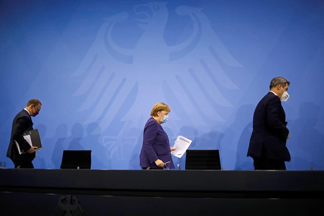 Γερμανία: Παράταση του μερικού lockdown έως τις 10 Ιανουαρίου ανακοίνωσε η Μέρκελ