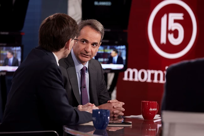 Μητσοτάκης στο MSNBC