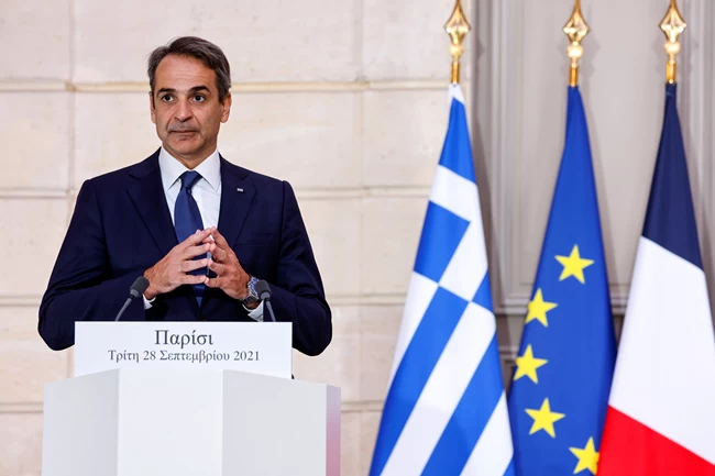 Μητσοτάκης Μακρόν φρεγάτες