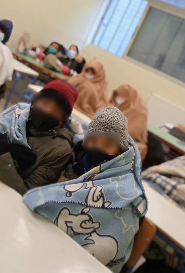 Καβάλα κουβέρτες μαθητές σχολείο