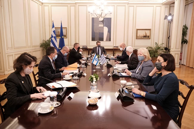 Συνάντηση Μητσοτάκη με ισραηλινό ΥΠΕΞ - Στο τραπέζι οι τουρκικές προκλήσεις