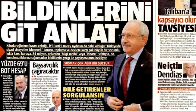 YENI SAFAK ΤΙ ΠΙΝΕΙΣ ΔΕΝΔΙΑ