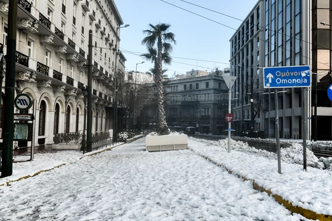 χιονια αθηνα