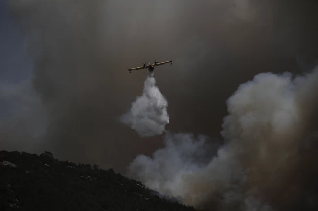 Πύρινη κόλαση στα Δερβενοχώρια: Αστυνομικοί παίρνουν αγκαλιά μικρά παιδιά για να τα σώσουν ΦΩΤΙΑ ΔΕΡΒΕΝΟΧΩΡΙΑ