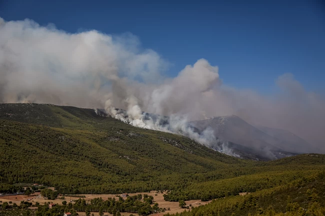 Βίλια: Πύρινος εφιάλτης 10 χιλιομέτρων - Τιτάνια μάχη από γη και αέρα - Αναζωπυρώσεις προς Μέγαρα και Οινόη