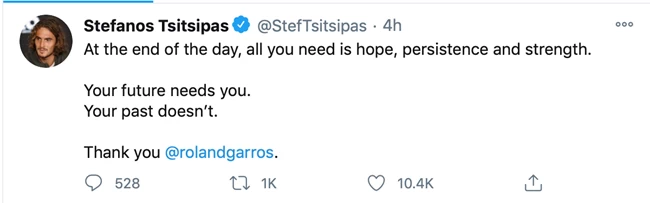 Στέφανος Τσιτσιπάς: Το συγκινητικό tweet και τα χρήματα που μπήκαν στο λογαρισμό του
