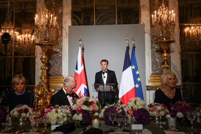 macron king charles