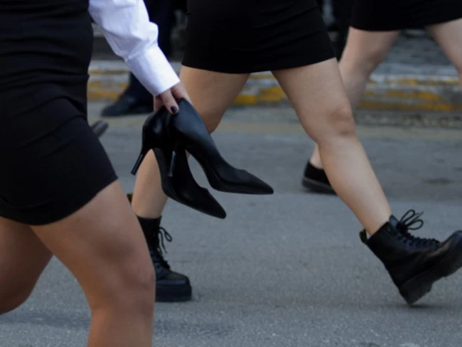 Πάτρα: Viral η μαθήτρια που έβγαλε τις γόβες της στην παρέλαση και περπάτησε ξυπόλητη