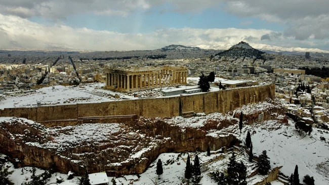 Αθήνα Χιόνια