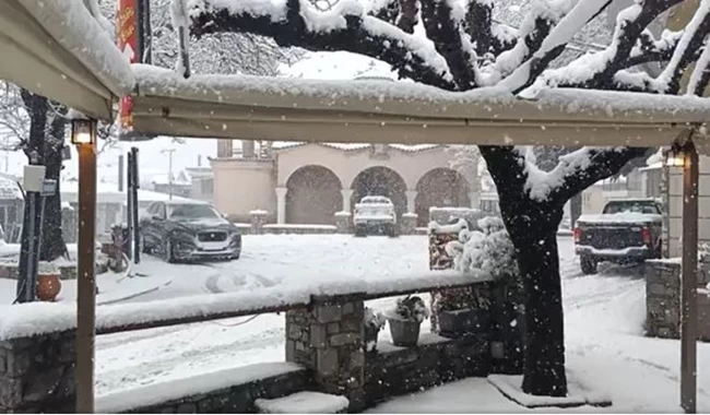 χιόνια εύβοια