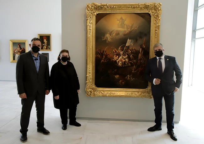 Ο Γιώργος Πατούλης μόνος, επισκέφθηκε την Εθνική Πινακοθήκη