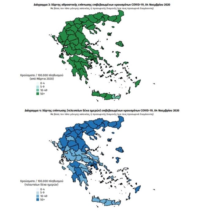 Κορονοϊός: "Λυγίζει" με 823 νέα κρούσματα η Θεσσαλονίκη - Σαρώνει ο ιός με 588 και την Αττική - Η διασπορά στη χώρα