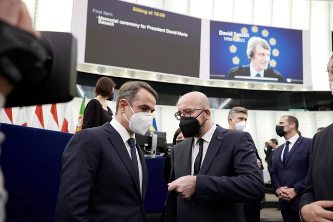 Μητσοτάκης στην τελετή εις μνήμην του Σασόλι: "Θα πάρουμε μέτρα αν η Τουρκία έχει επιθετική συμπεριφορά απέναντι στην Ελλάδα"
