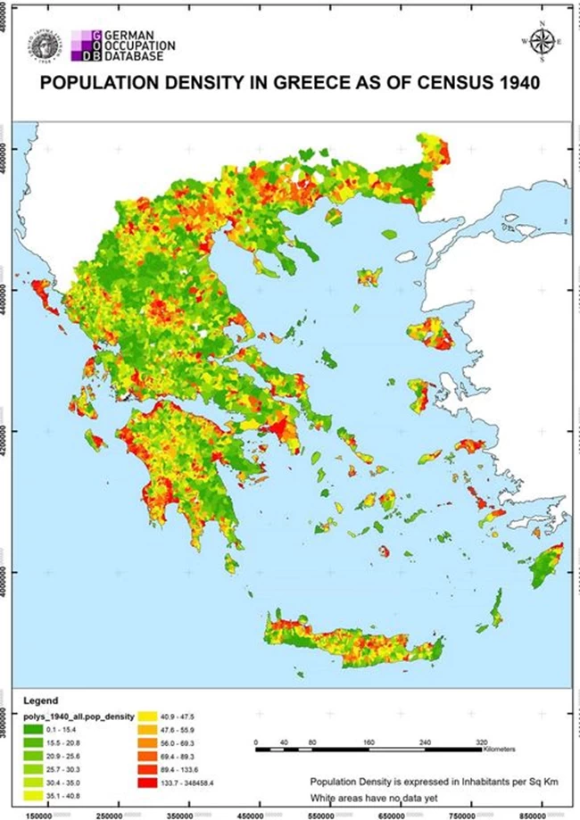 Ο πρώτος ψηφιακός χάρτης της Ελλάδας για τη δεκαετία του '40 - Το ελληνογερμανικό ερευνητικό project