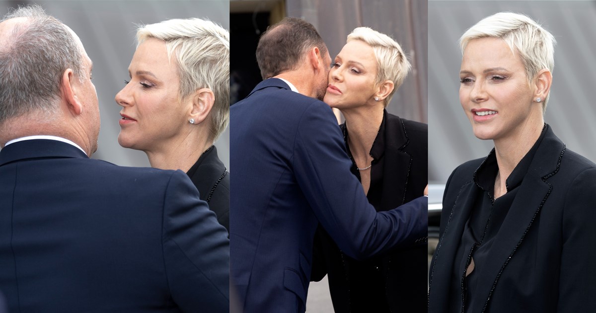 Πριγκίπισσα Σαρλίν - Πριγκίπισσα Γκαμπριέλα: Μαμά και κόρη με ασορτί looks σε μαύρο και γκρι - εικόνα 10