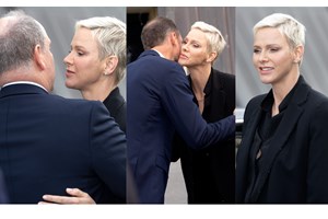 Πριγκίπισσα Σαρλίν - Πριγκίπισσα Γκαμπριέλα: Μαμά και κόρη με ασορτί looks σε μαύρο και γκρι - εικόνα 10