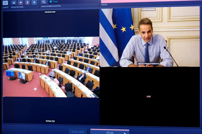 Μητσοτάκης για Τουρκία: Διάλογος δεν νοείται υπό το καθεστώς απειλών ή παραβίασης κυριαρχικών δικαιωμάτων - Στήριξη Βέμπερ
