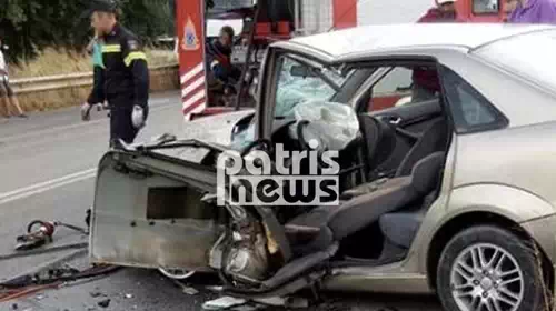 Τροχαίο ατύχημα με τρεις τραυματίες στην Πατρών - Πύργου (φωτό)