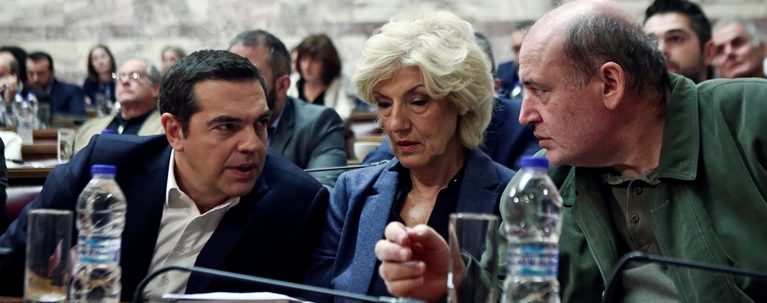 Αλέξης Τσίπρας με Νίκο Φίλη