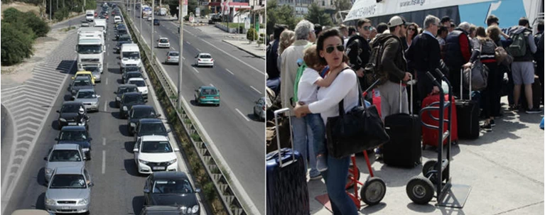 Κορυφώνεται η έξοδος των εκδρομέων του Πάσχα - αυξημένη κίνηση