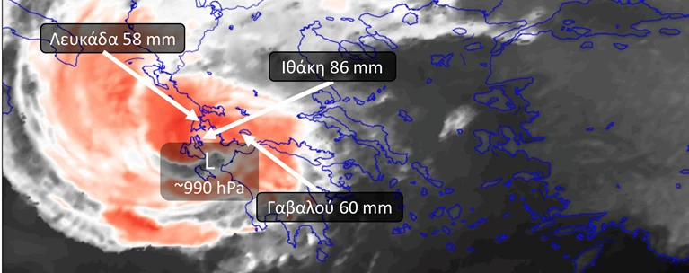 Καταιγίδα Ιανός Μάτι κυκλώνα