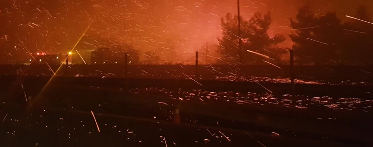 φωτια εθνικη οδος