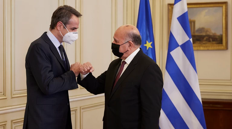 Μητσοτάκης Φουάντ Χουσείν