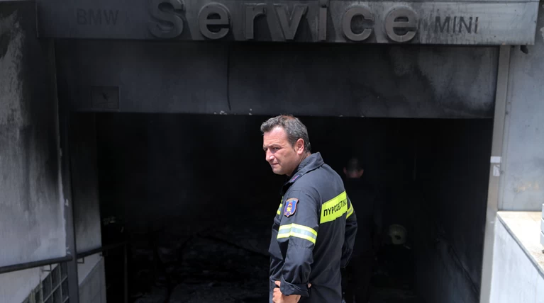 Φωτιά συνεργείο