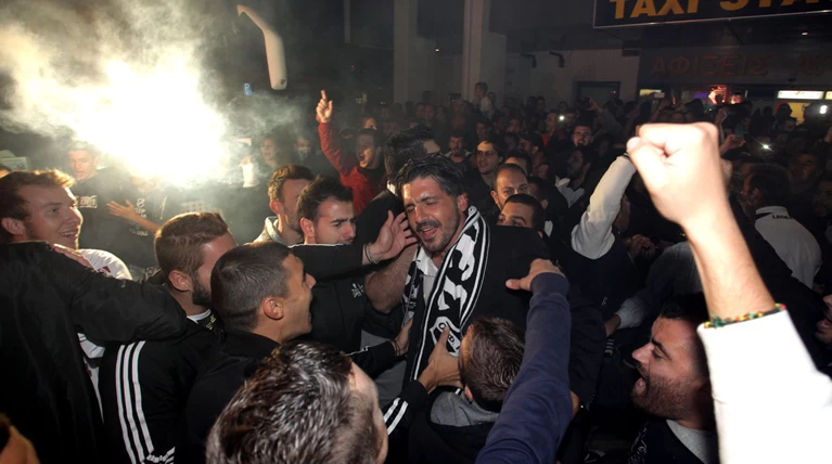 Αποθέωση Γκατούζο για τον θρίαμβο επί του ΠΑΟ