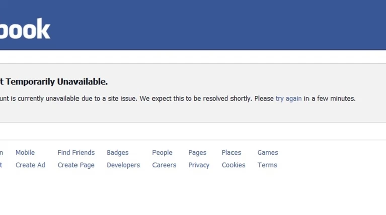 «Έπεσε» το facebook σε όλο τον κόσμο