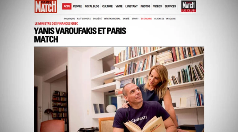 Επίθεση του Paris Match στον Βαρουφάκη για τις φωτο