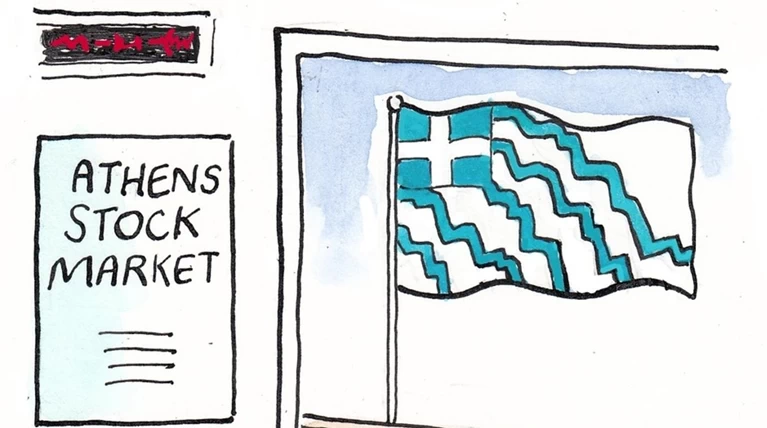 Το σκίτσο του Guardian για το κραχ στο χρηματιστήριο